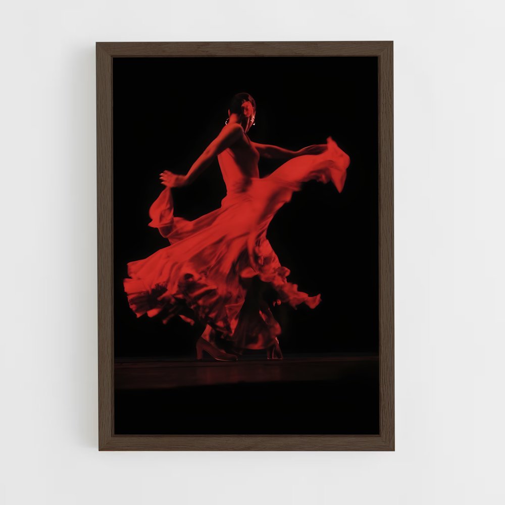 ap-latin american showdance-5 cadre Bois foncé