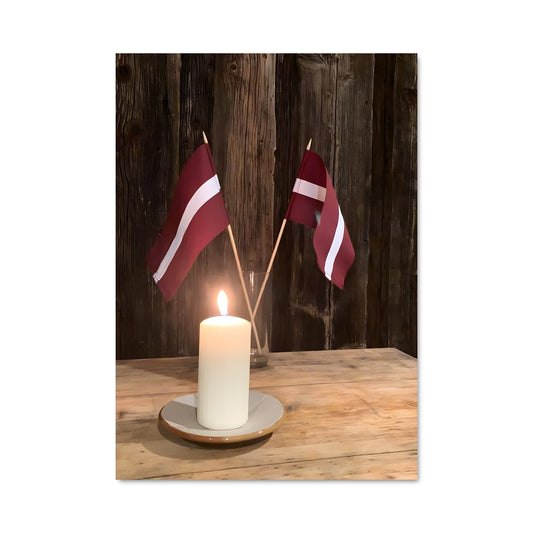 Poster Flamme Lettonne