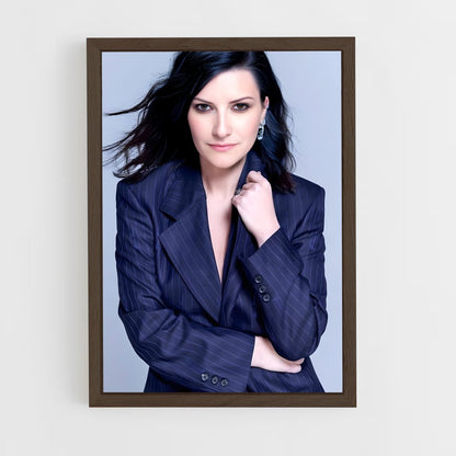 ap-laura pausini-9 cadre Bois foncé