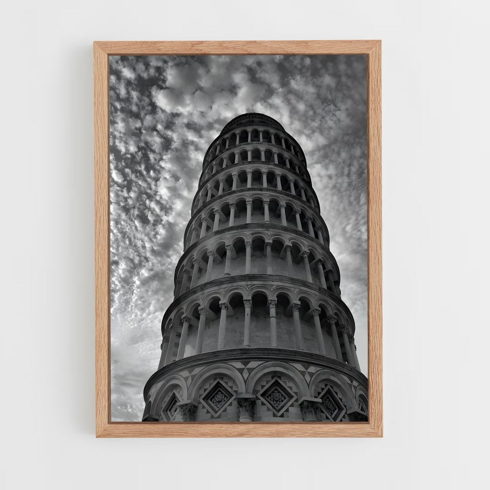ap-leaning tower pisa-10 cadre Bois clair