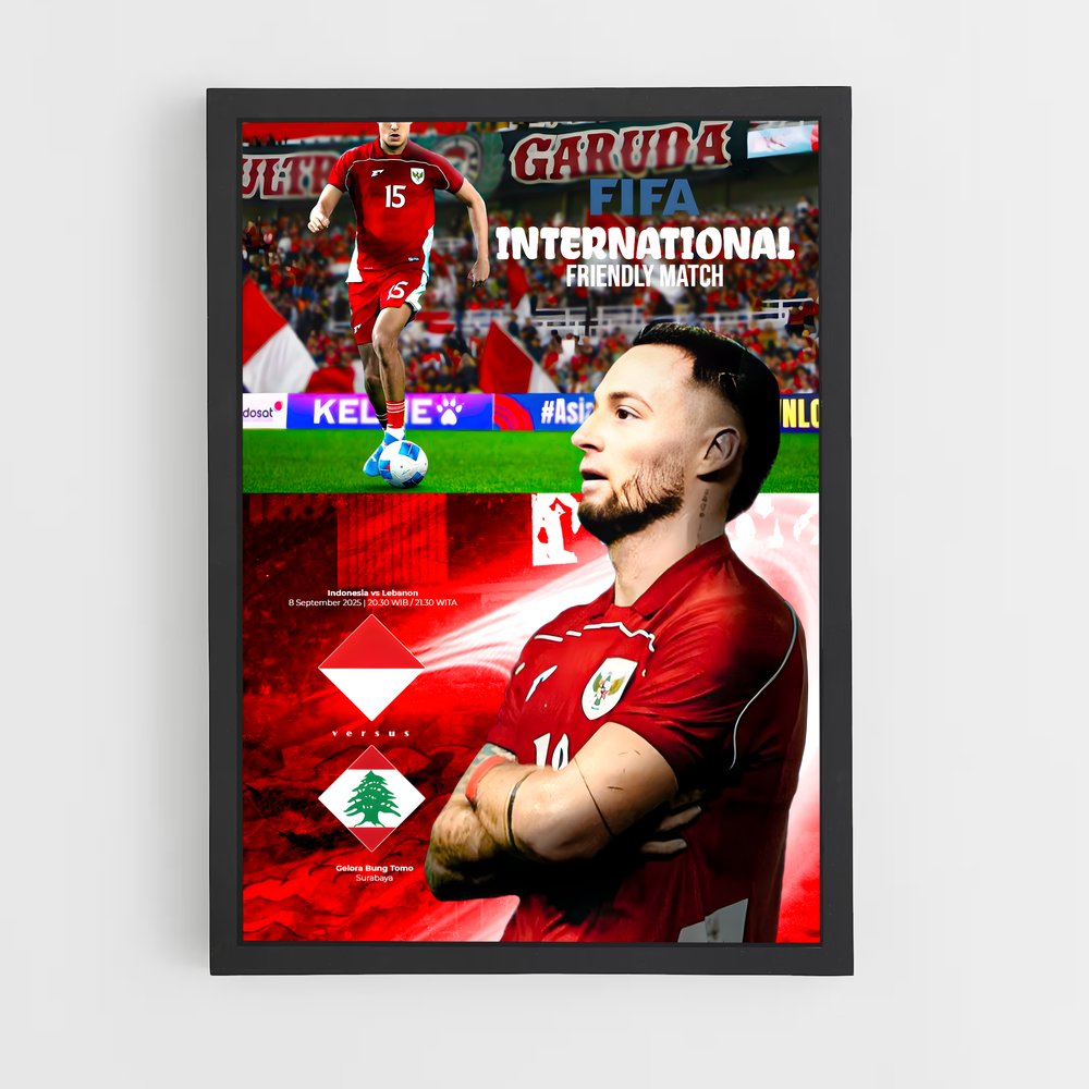 ap-lebanon national football team-2 cadre Noir