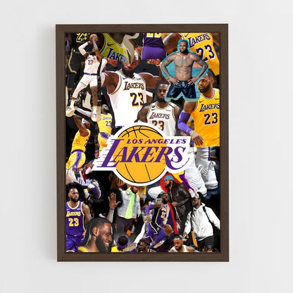ap-lebron james-4 cadre Bois foncé