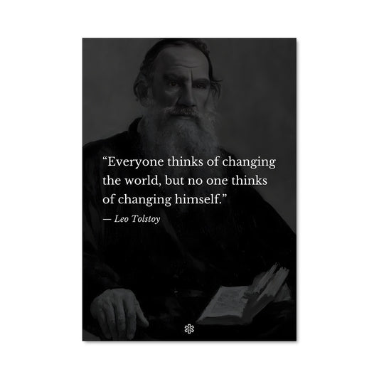 Poster Tolstoy en Réflexion