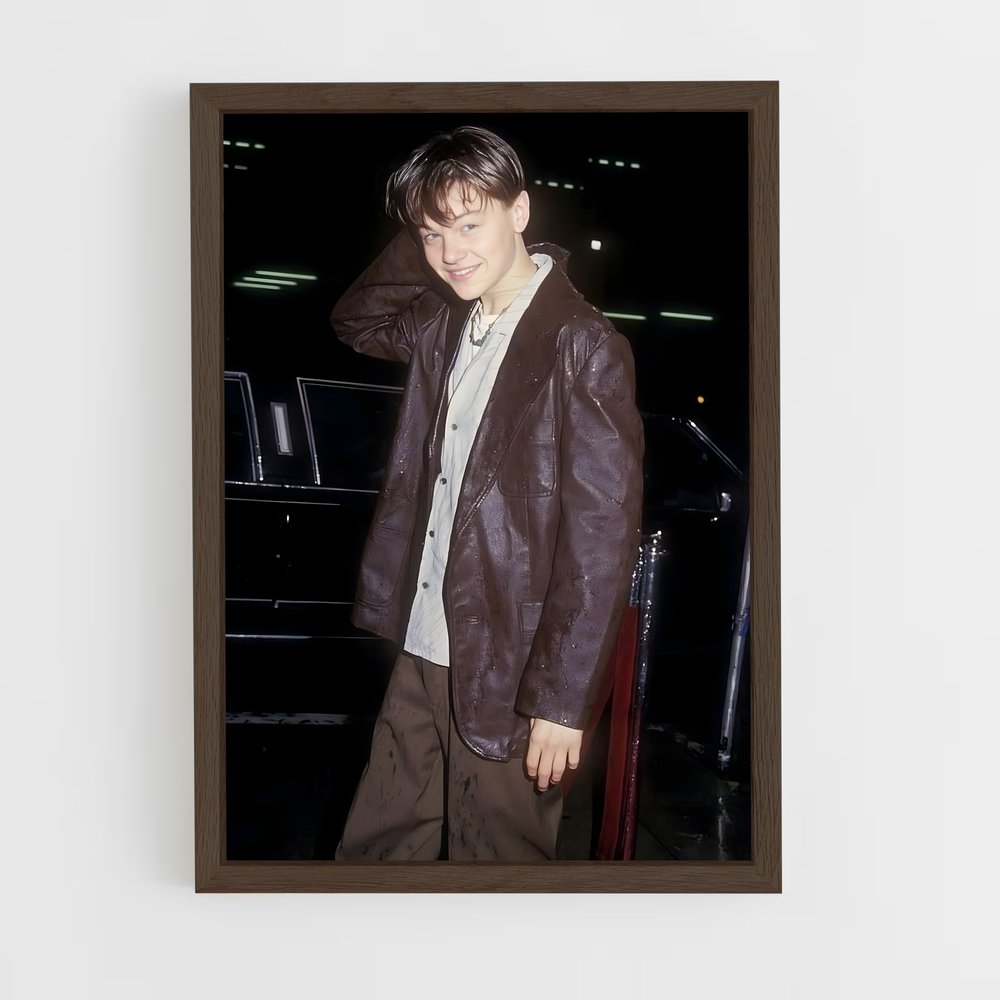 ap-leonardo dicaprio-9 cadre Bois foncé