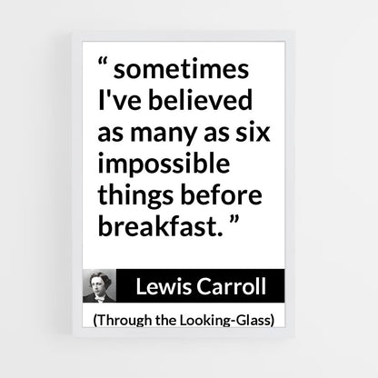 ap-lewis carroll-3 cadre Blanc