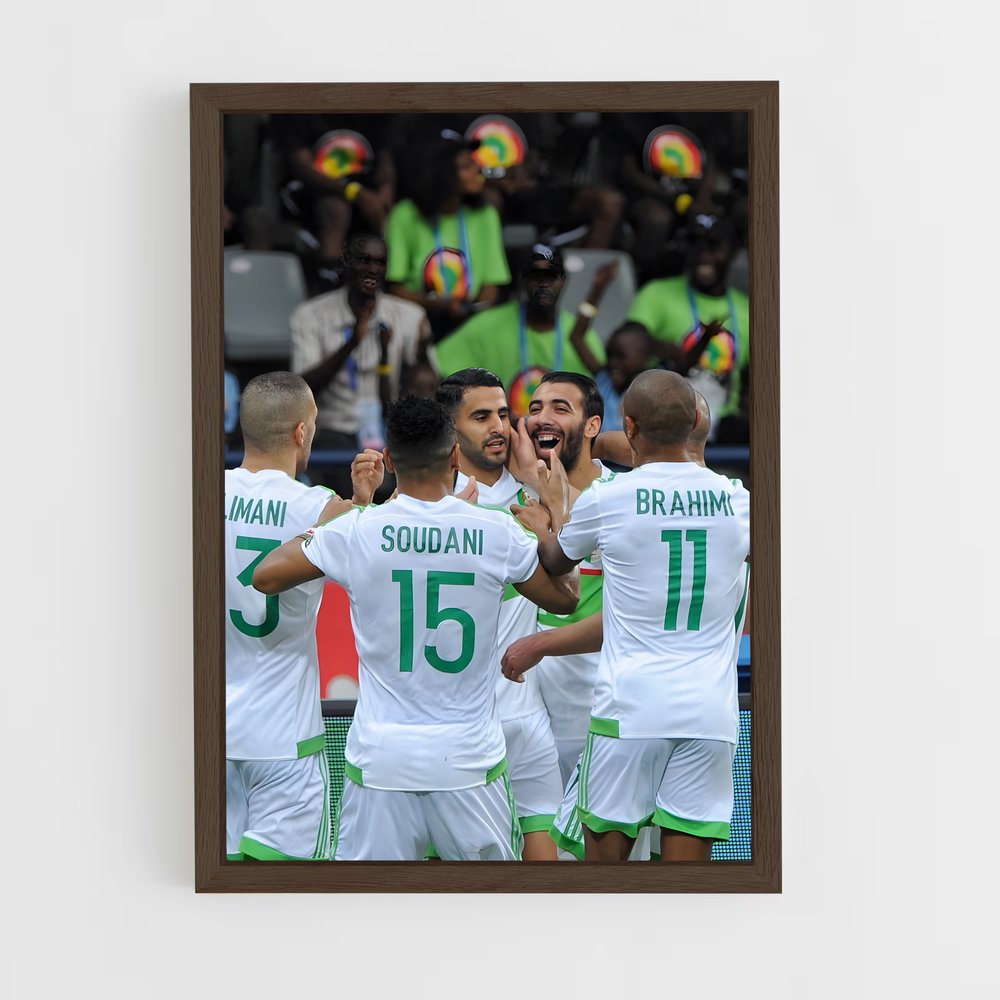 ap-libya national football team-2 cadre Bois foncé