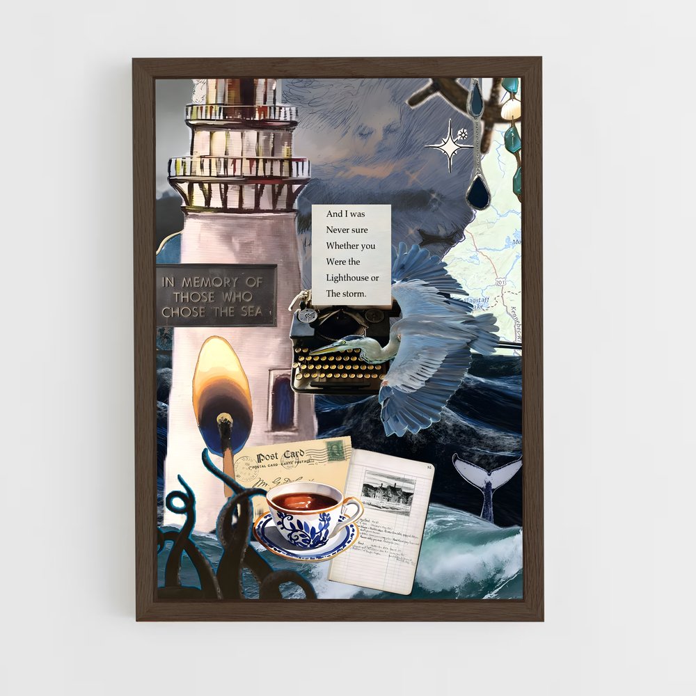 ap-lighthouse keeper-3 cadre Bois foncé