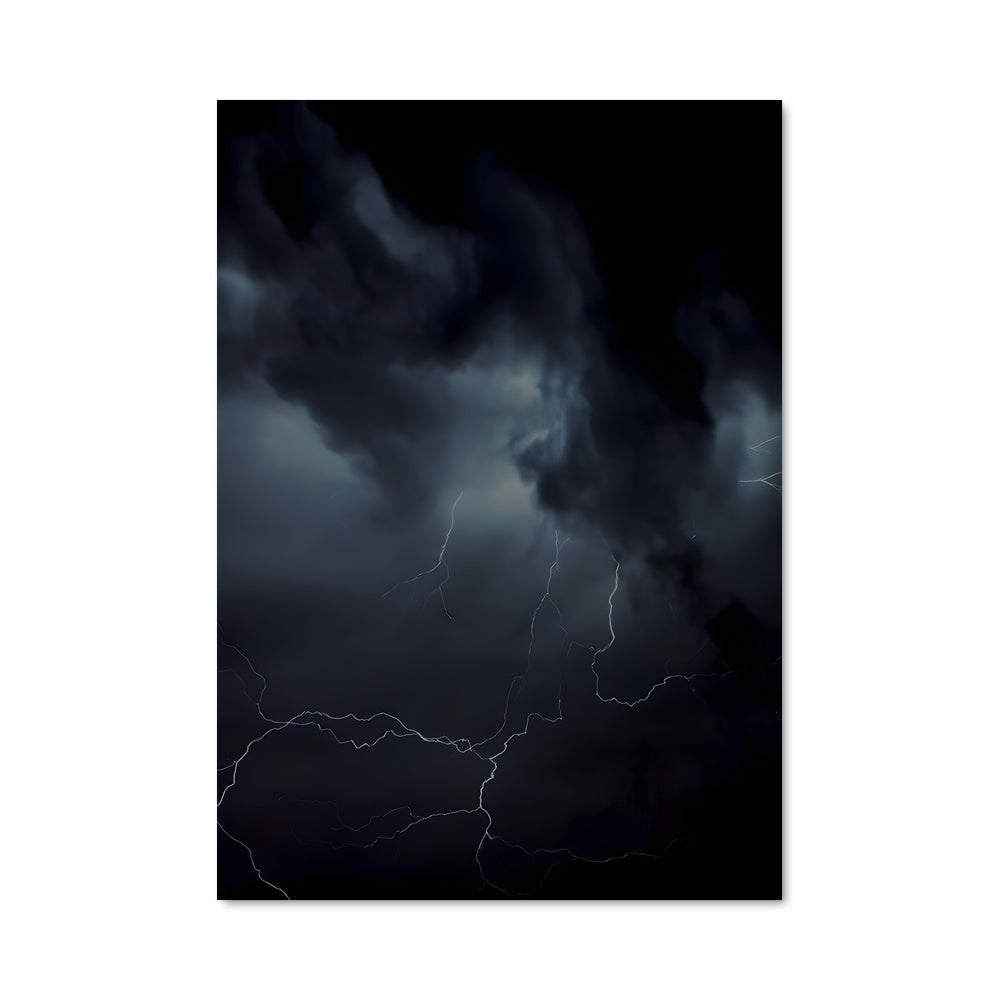 Poster Éclairs Nocturnes