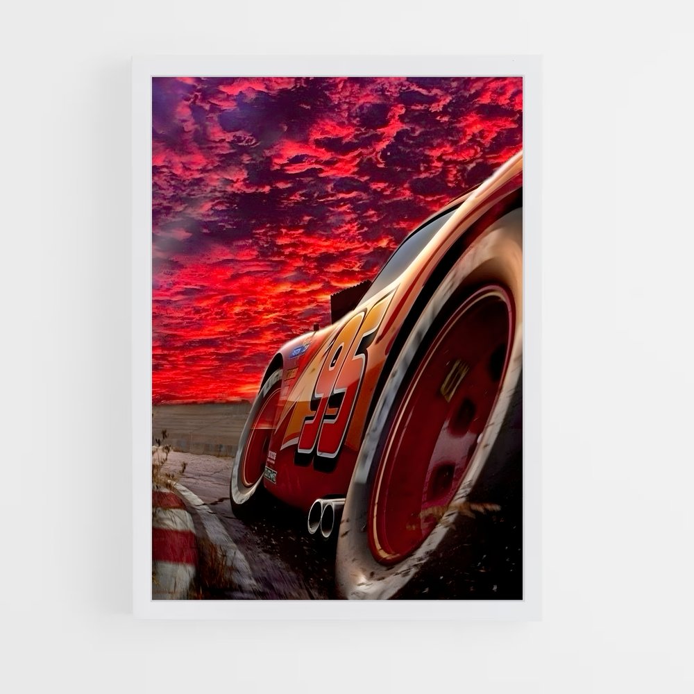 ap-lightning mcqueen cars-7 cadre Blanc