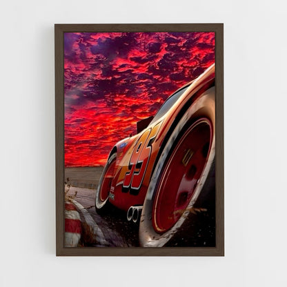 ap-lightning mcqueen cars-7 cadre Bois foncé