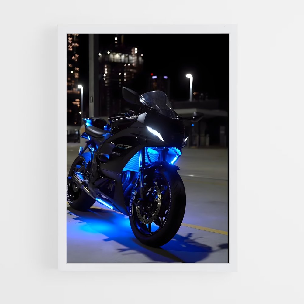 ap-lightning motorcycles-1 cadre Blanc