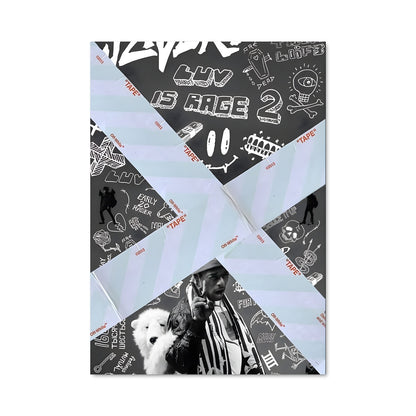 Poster Uzi en Noir et Blanc