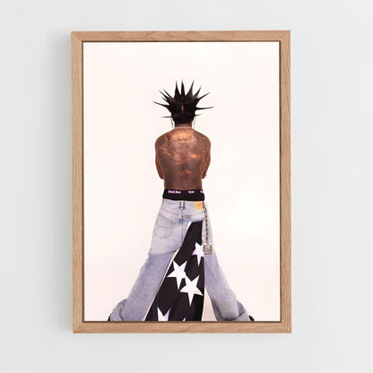 ap-lil uzi vert-4 cadre Bois clair