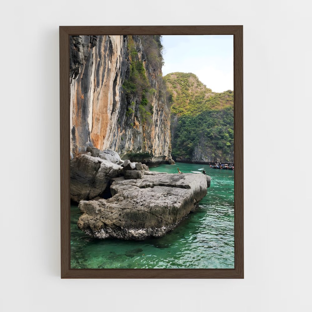 ap-limestone cliff-5 cadre Bois foncé