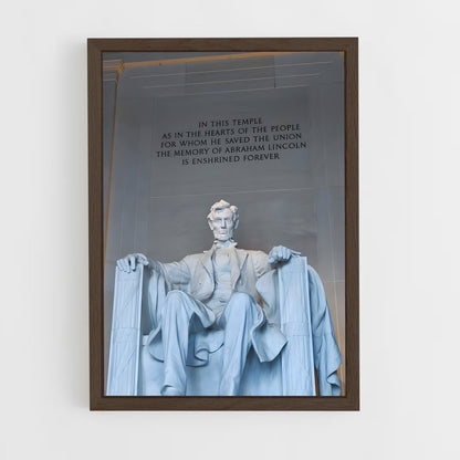 ap-lincoln memorial-2 cadre Bois foncé