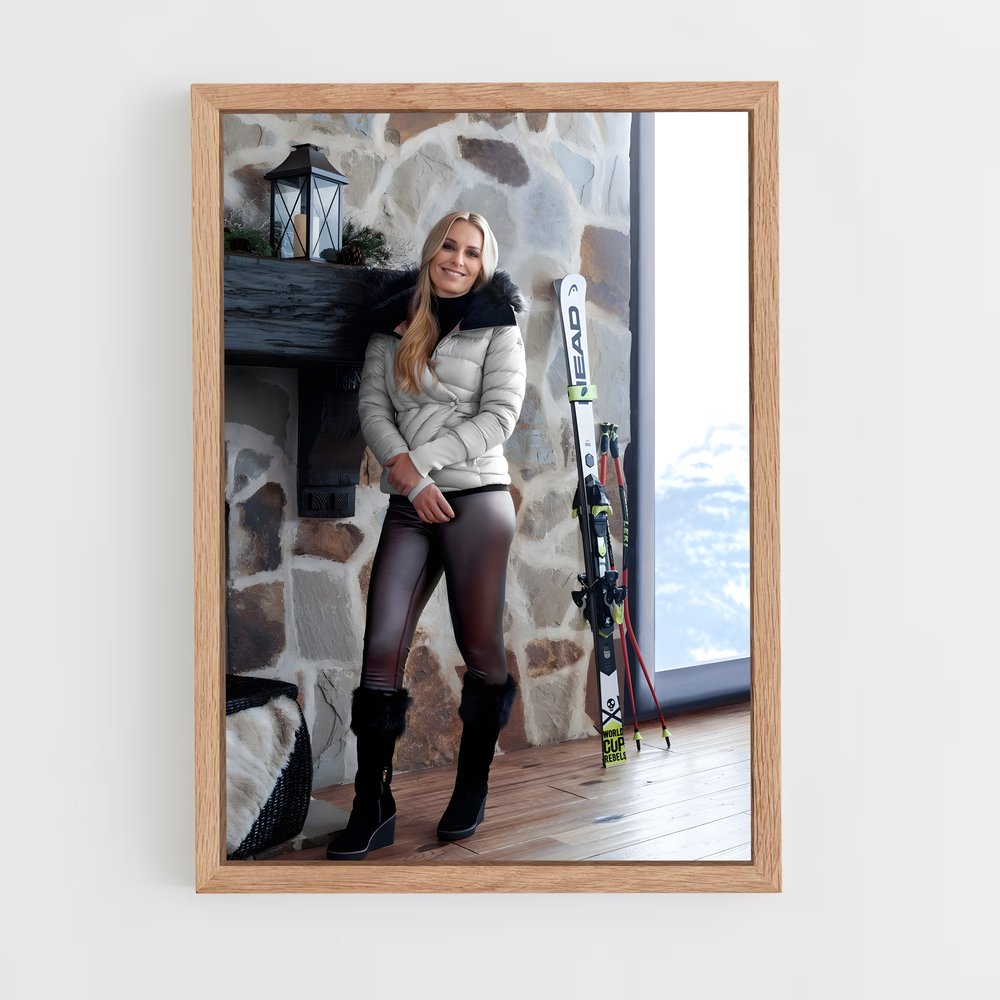 ap-lindsey vonn-1 cadre Bois clair