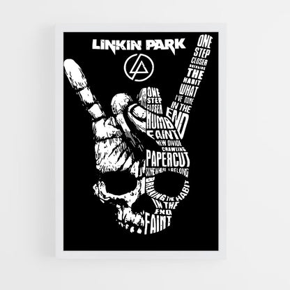 ap-linkin park-4 cadre Blanc