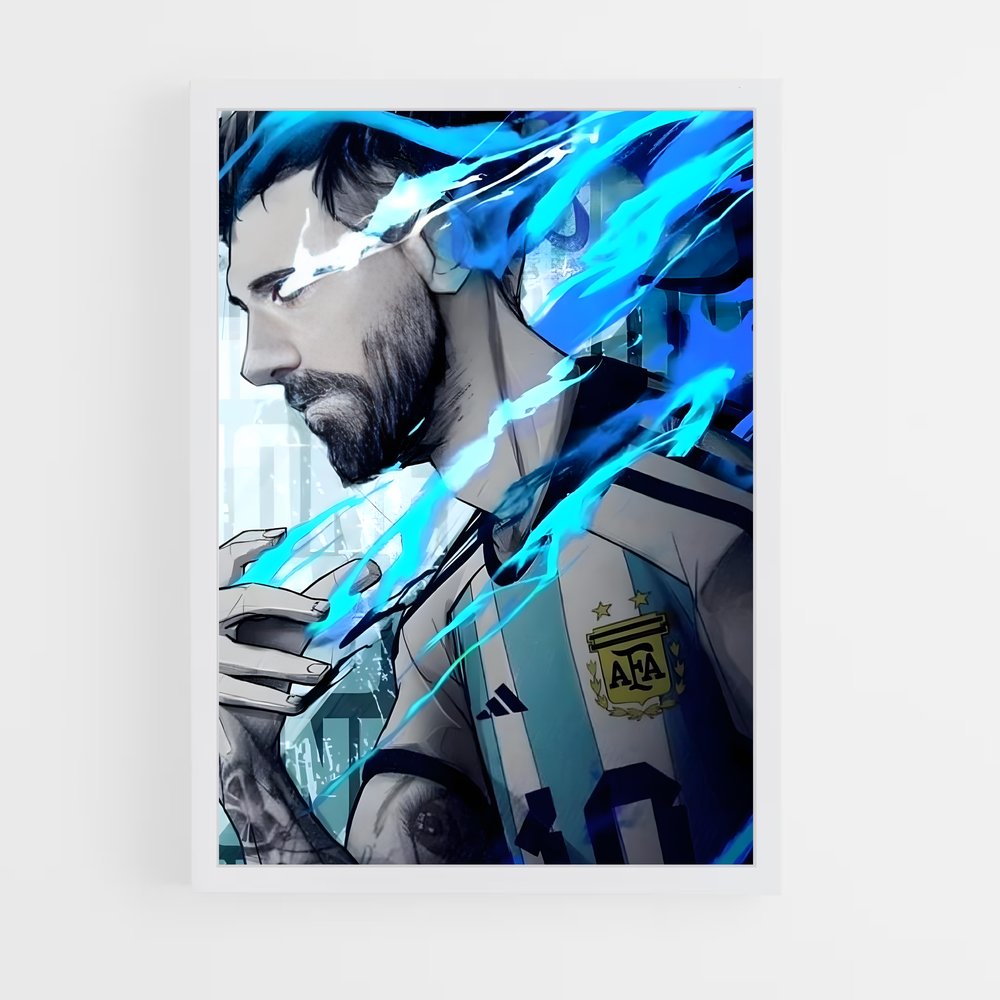 ap-lionel messi-11 cadre Blanc