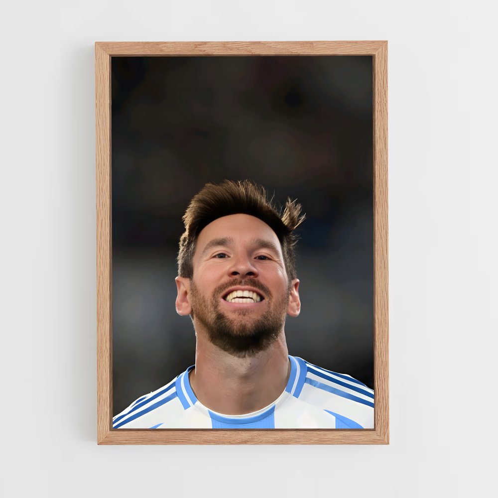 ap-lionel messi-15 cadre Bois clair