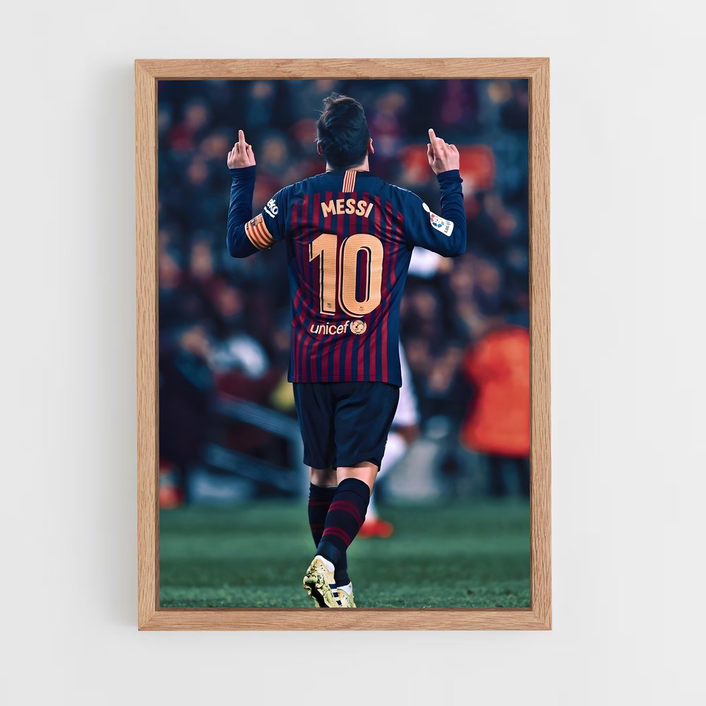 ap-lionel messi-16 cadre Bois clair
