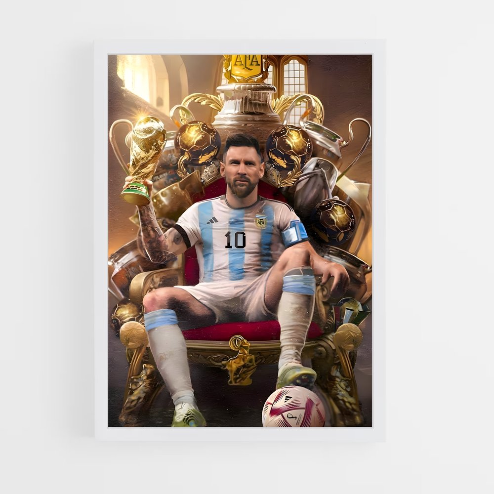 ap-lionel messi-7 cadre Blanc