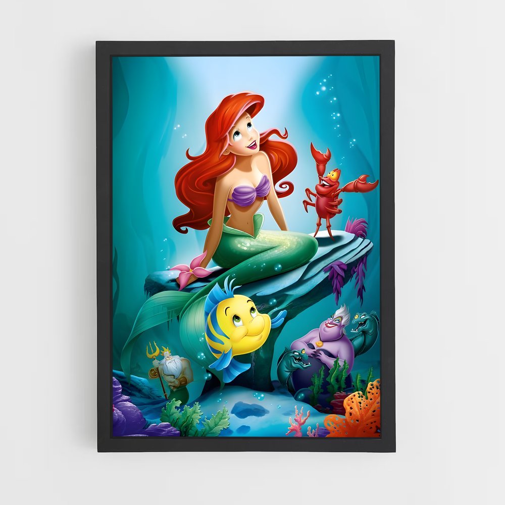 ap-little mermaid-4 cadre Noir