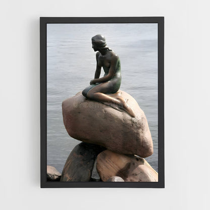 ap-little mermaid statue-1 cadre Noir