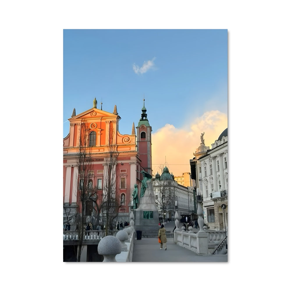 Poster L'Horloge Rose