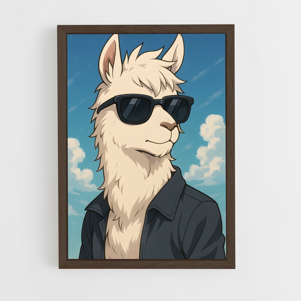 ap-llama-1 cadre Bois foncé