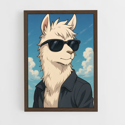 ap-llama-1 cadre Bois foncé