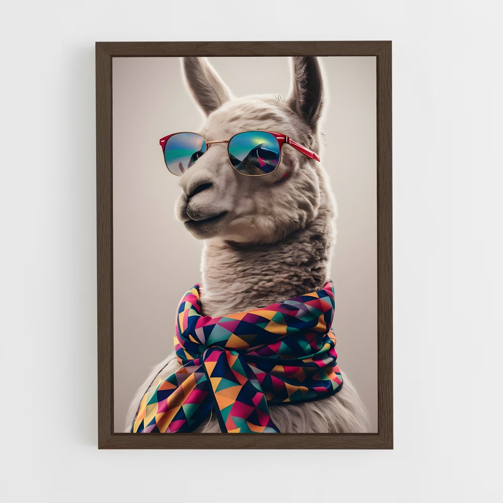 ap-llama-10 cadre Bois foncé