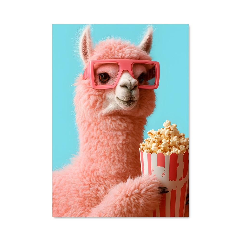 Poster Llama Movie Night