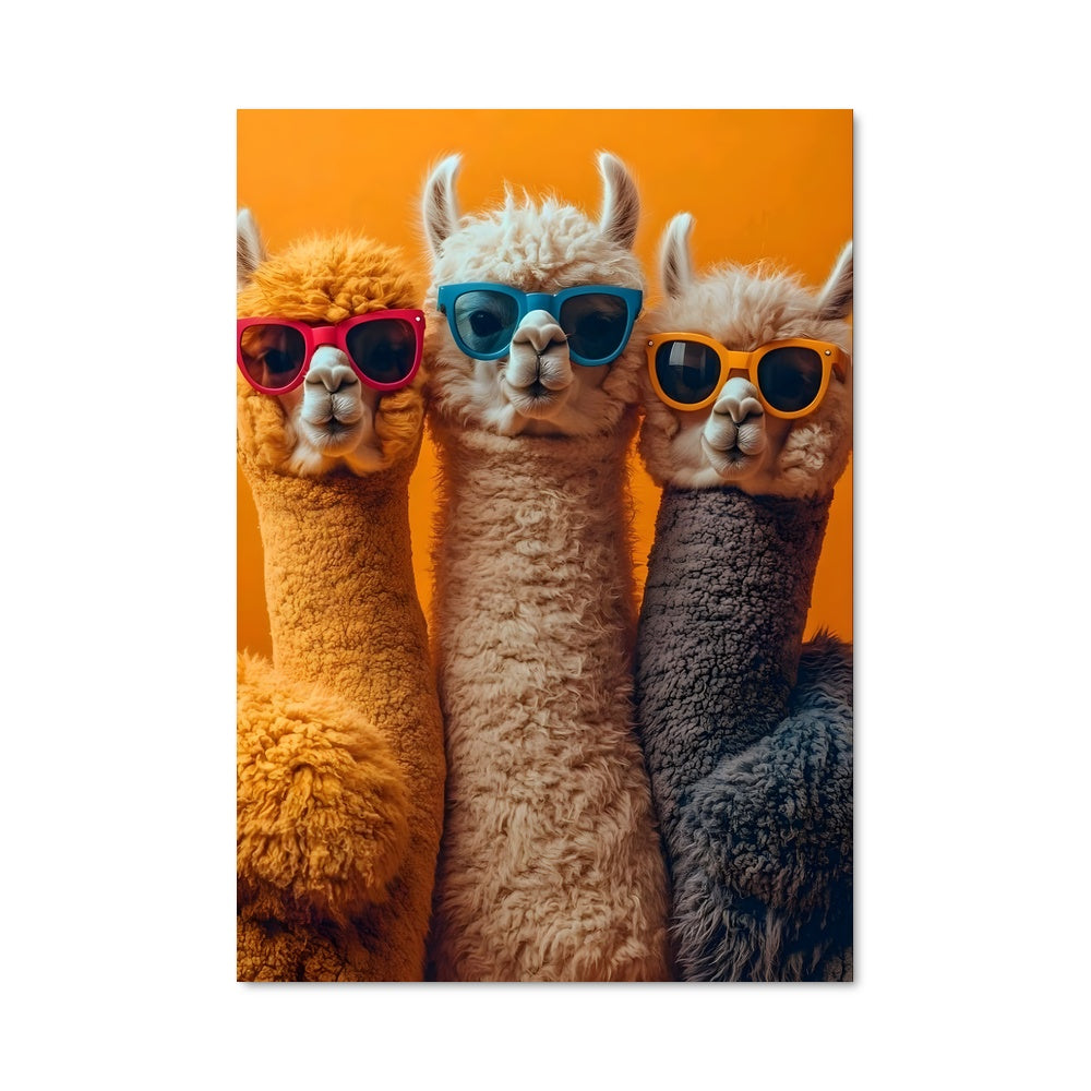 Poster Les Lamas Chic