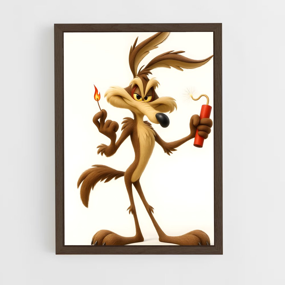 ap-looney tunes-5 cadre Bois foncé