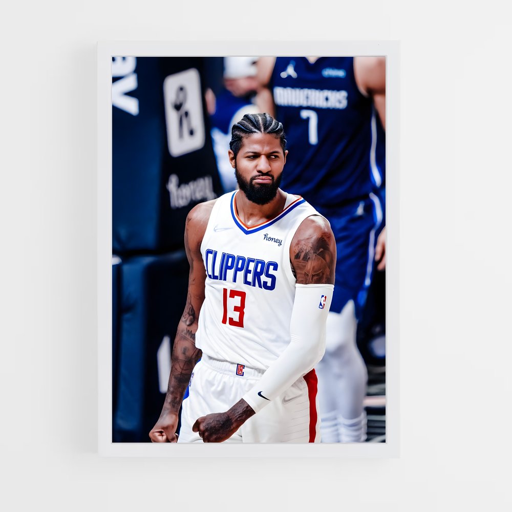 ap-los angeles clippers-8 cadre Blanc