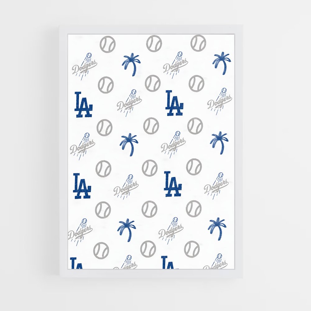 ap-los angeles dodgers-5 cadre Blanc
