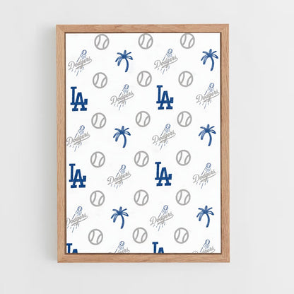 ap-los angeles dodgers-5 cadre Bois clair