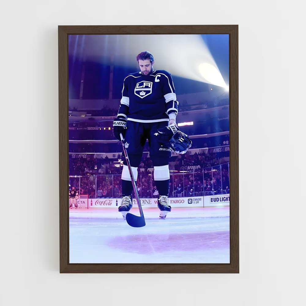 ap-los angeles kings-3 cadre Bois foncé