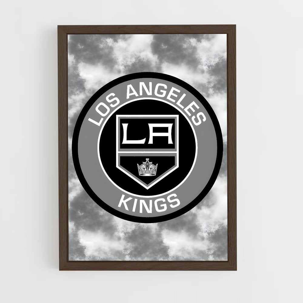 ap-los angeles kings-7 cadre Bois foncé