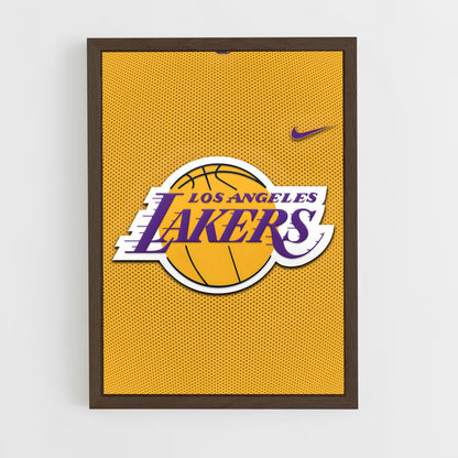 ap-los angeles lakers-5 cadre Bois foncé