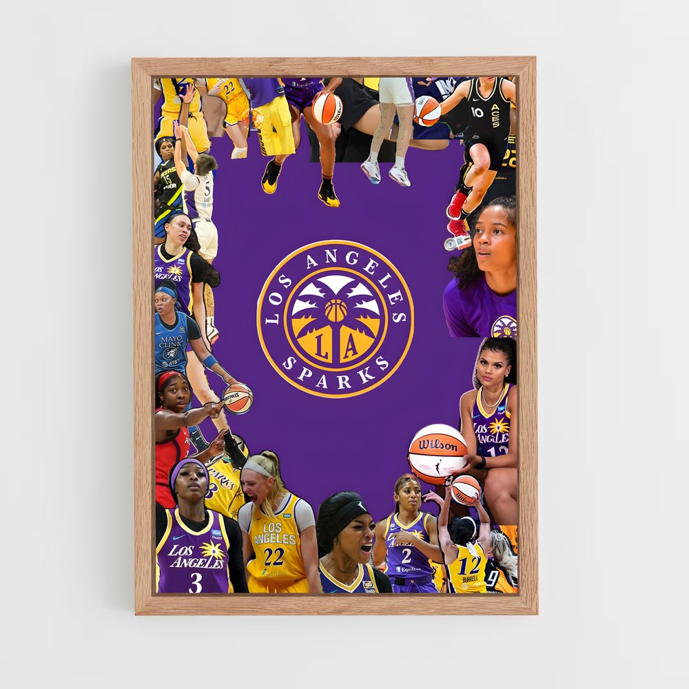 ap-los angeles sparks-3 cadre Bois clair
