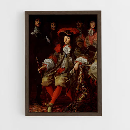 ap-louis xiv-2 cadre Bois foncé