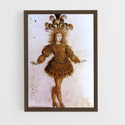 ap-louis xiv-5 cadre Bois foncé