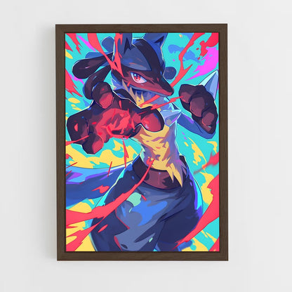 ap-lucario-3 cadre Bois foncé