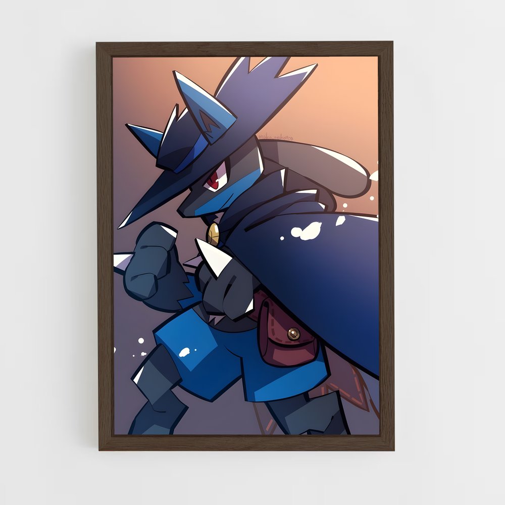 ap-lucario-6 cadre Bois foncé