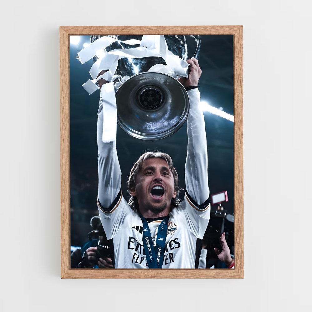 ap-luka modric-10 cadre Bois clair