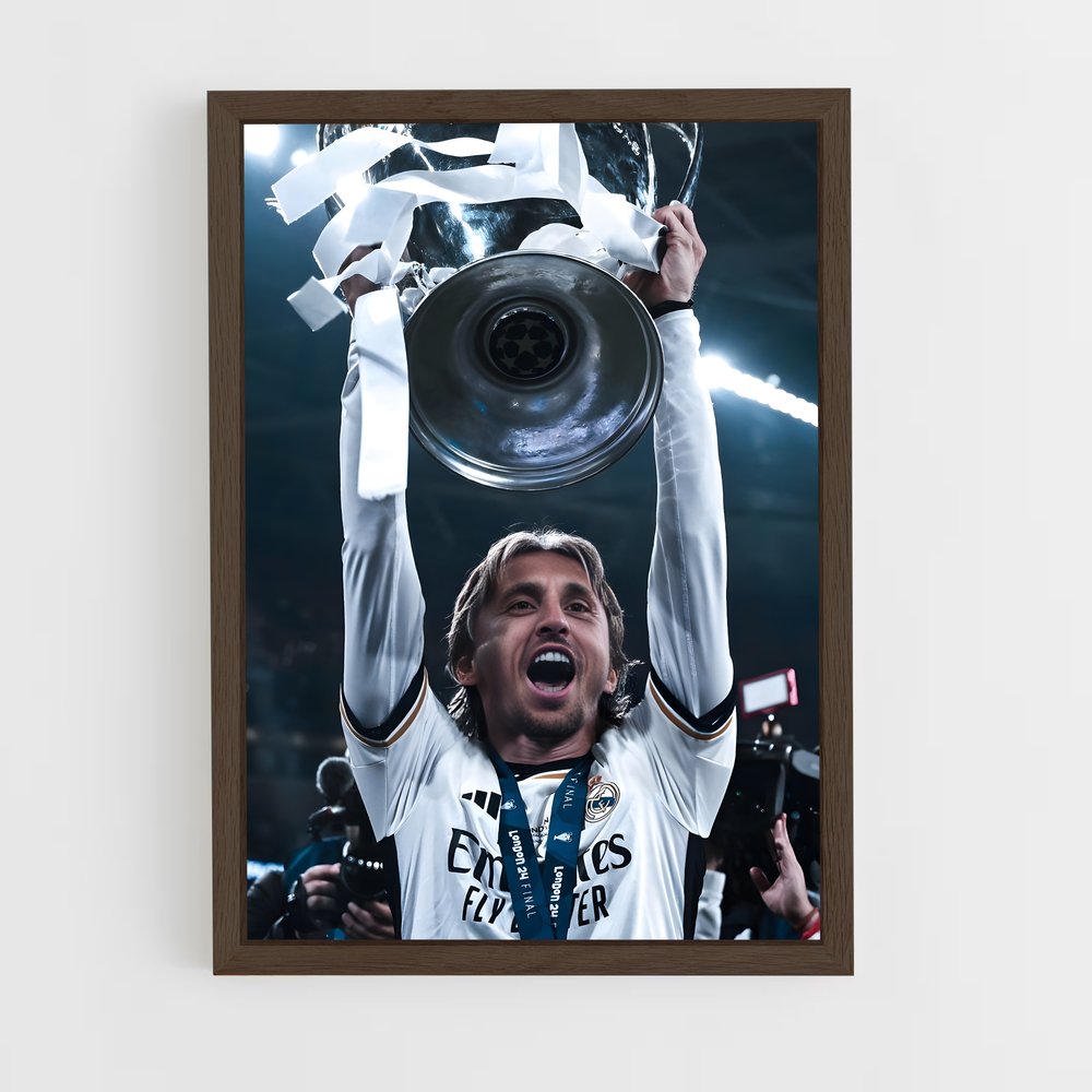 ap-luka modric-10 cadre Bois foncé