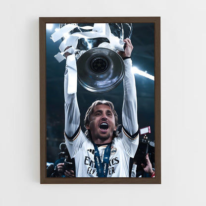 ap-luka modric-10 cadre Bois foncé