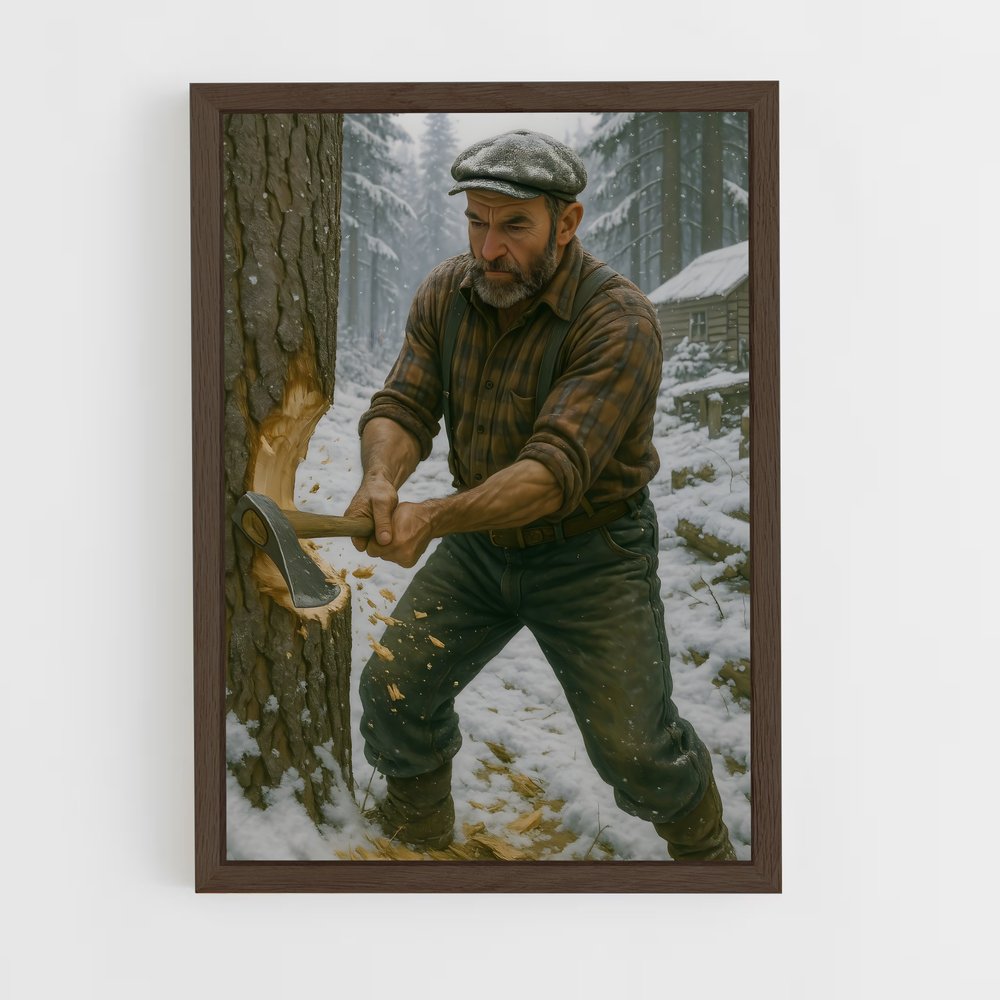 ap-lumberjack-9 cadre Bois foncé