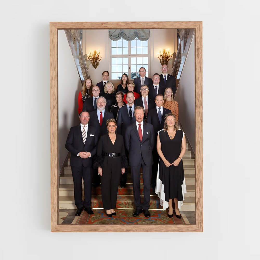 ap-luxembourg royal family-2 cadre Bois clair